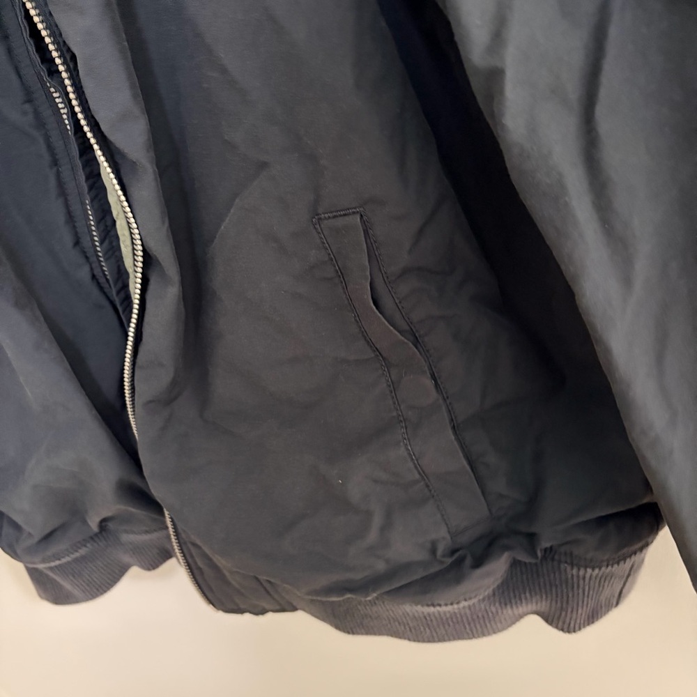 Y2K GAP Men's Black and Green Bomber Jacket Men’s Tall XL - Picture 4 of 9